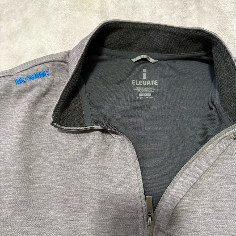 Elevate Gray Quarter-Zip Pullover - image 2